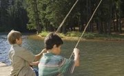 How to Fix a Line to a Push-Button Fishing Rod
